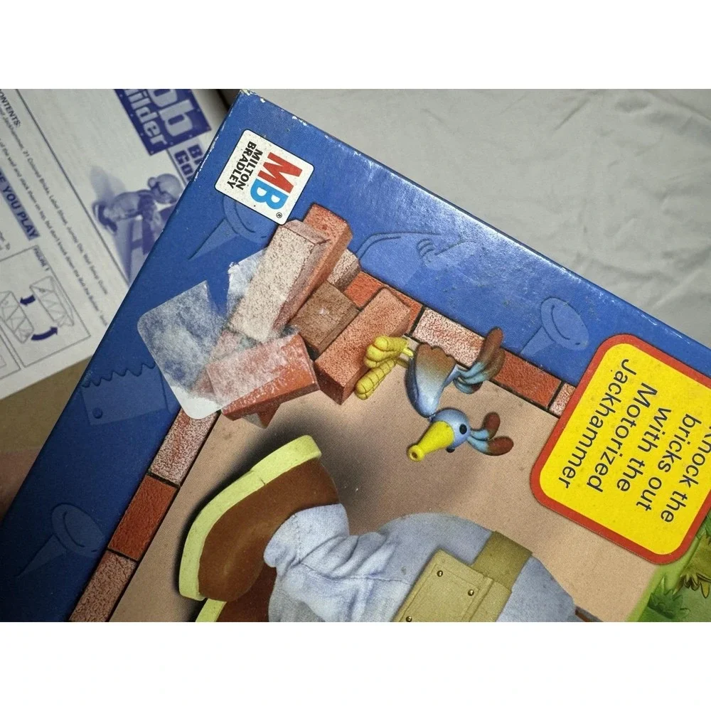 Bob The Builder Bricklaying Game Vintage 2002 Hasbro Complete Damaged Hammer